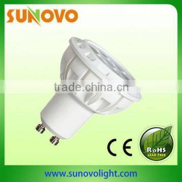 GU10 7w led spotlight conductive plastic with excellent quality