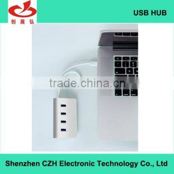 Aluminum Alloy Type c Usb 3.1 4 Por Hub Driver Download High Speed for Windows/Linux/Mac OS photo-3