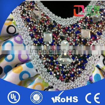 Latest Style Lady Handmade collar tshirt design