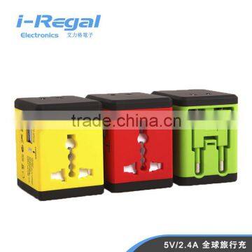 Multi-nation Travel Adapter With USB Charger,Charger In over 150 countries