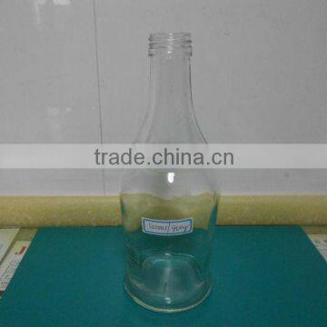 500ml clear glass sauce bottle