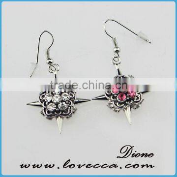Cheapest Bulk Order Fashion Women Silver Button Earring Wholesale photo-6