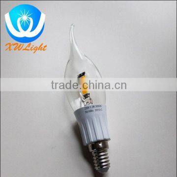 led filament candle bulb 1.2w hot new product bulb