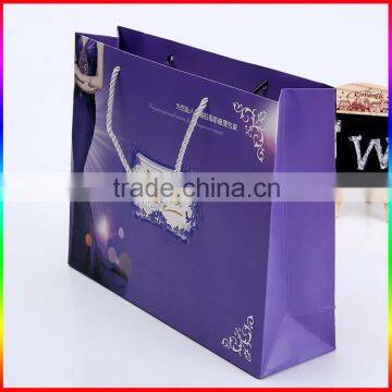 fashion paper Gift shopping Bags for evening dress paper bag