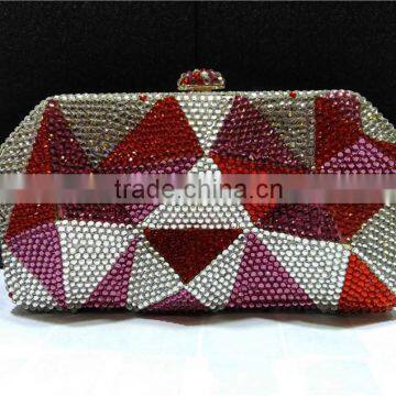 Colorful crystal stone and rhinestone evening clutch Cute fish Evening Bags YUE15-2