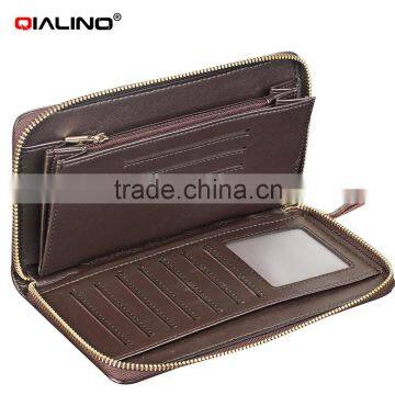 QIALINO RFID Blocking Wallet Genuine Leather credit card holder wallet handbag