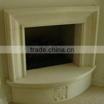 Home Interior Decor White Marble Fireplace