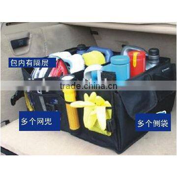 Outdoor car boot folding tool storage bag fold up organizer bag