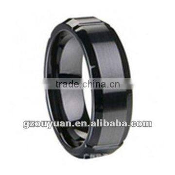 Oversized Unique Design Black Ceramic Ring 2012 Hot Sell Design Ring