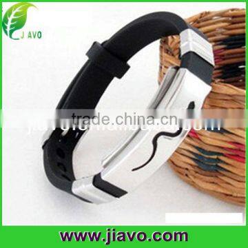 First class quality stainless steel silicone bracelet with cheap price