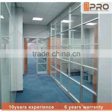 decorative partitions aluminium frame glass partition with glass top partition wall