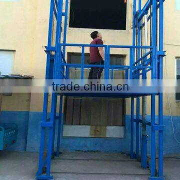 4.5m hydraulic freight lift vertical platform cargo elevator for warehouse