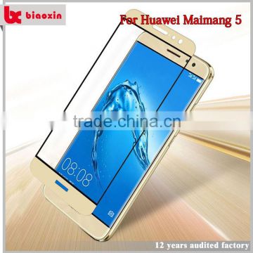 Heavy duty shockproof and high impact tempered glass screen protector for huawei maimang 5