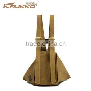 Novel Canvas Shoulder Bag Fashion Handbag Convert To A Backpack From A Shoulder Bag Pattern Shoulder Bag photo-3