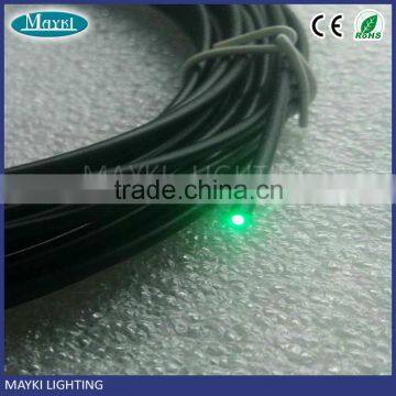 14mm fiber optic end light cable for lighting with black PVC cover