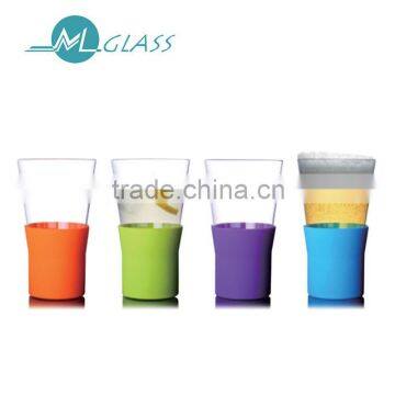 200ml glass water cup high borosilicate glass man blown glassware N6433