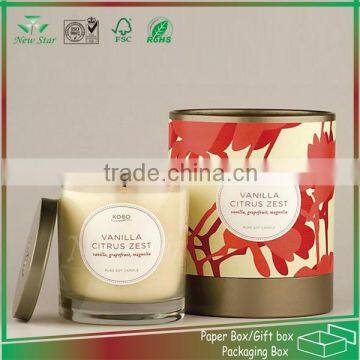 custom round candle packaging box