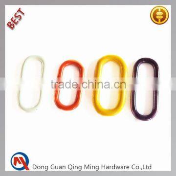 Custom Cheap Metal Oval Rings , Colorful Rings For Belt