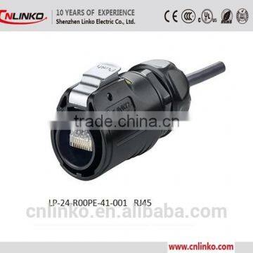 Factory Price Rj45 Ethernet Connector Waterproof Ip67 With Black Shell photo-3