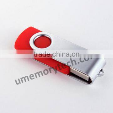 Promotional Metal USB 2.0 Flash Drive Rotating Memory Stick Swivel Thumb Drive