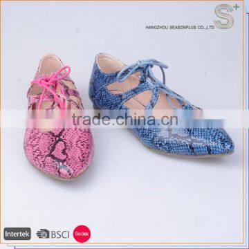 2016 Latest fashion design comfortable flat ballet shoe