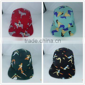 2015 New Arrival Fashion Design High Quality Custom 5 Panel Hats Wholesale, Printed Logo 5 Panel Caps Hot Sale