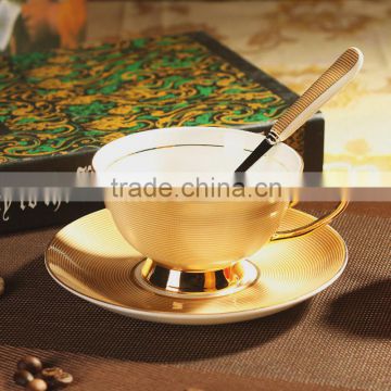 European fashionable bone china coffee cups and saucers