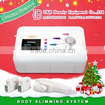 No Pain Professional Portable Mini Hifu Face High Intensity Focused Ultrasound Wrinkle Removal Skin Tighten Machine High Frequency Galvanic Machine