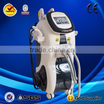 Weifang KM Manufacturer price multifunciton e light ipl rf nd yag laser 4 in 1 for hair and tattoo removal