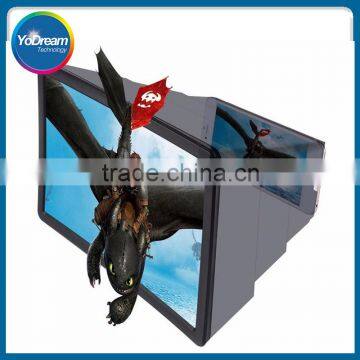 3D Movie Video Portable Camouflage Enlarge 3X of Mobile Phone Screen Magnifier HD Expander Stand Mobile Phone Holder