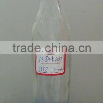 500ml round glass liquor bottle with screw cap