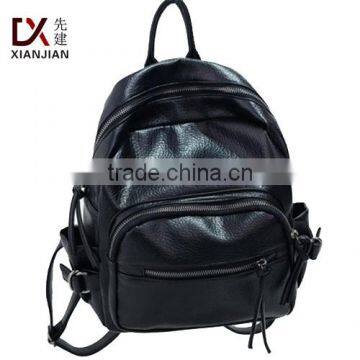 Hot in 2016 Xianjian Factory Washed PU leather backpack for lady and women BWQ0815