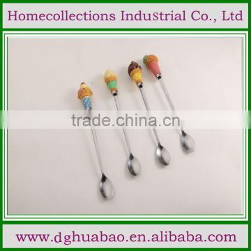 Top quality stainless steel spoon with customed design handle