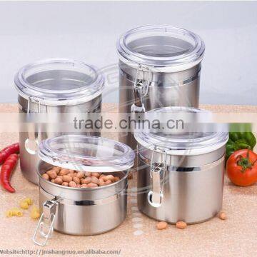 luxury Stainless steel Storage Jar