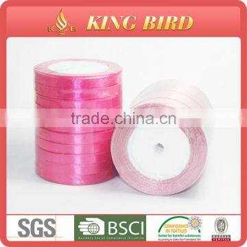 Fancy Satin Ribbon bright color Ribbon for wedding decorate