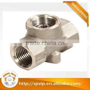 Custom cnc machining parts, Forging parts, brass welding Tee