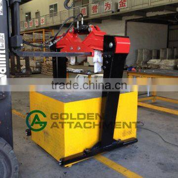 Material handing forklift clamp attachment hydraulic brick block grab