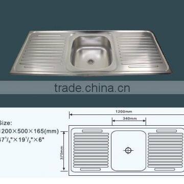 120x50cm Stainless Steel Kitchen Sink Equipments for Restaurants With Prices photo-2