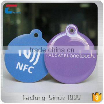 Passive NFC RFID Tag Customized Epoxy NFC Key Fob Passive Plastic Rfid Key Tag 180 Bytes Memory photo-5