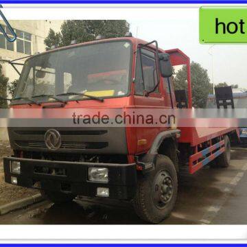 Dongfeng 4*2 low bed truck,bulldozer transport truck,bulldozer carrying truck