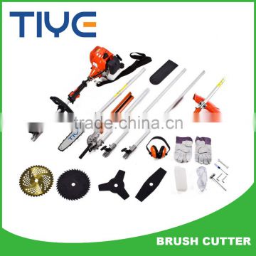 Gaoline Garden Tools 5 in 1 grass cutter machine 52cc multi-fuction 2 stroke brush cutter