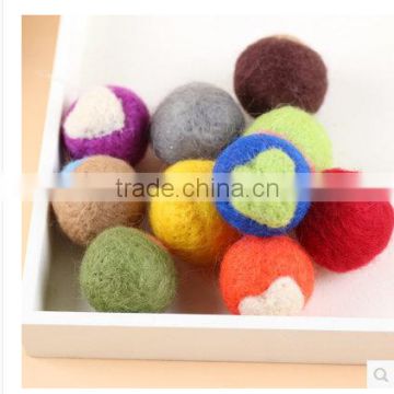 Handmade Colored 100% Wool Felt Balls With Different Diameter