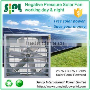 Cost-effective industry ventilation solar panel powered large exhaust fan with battery