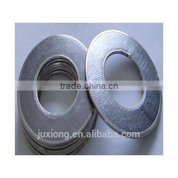 spiral wound gasket with inner and outer ring