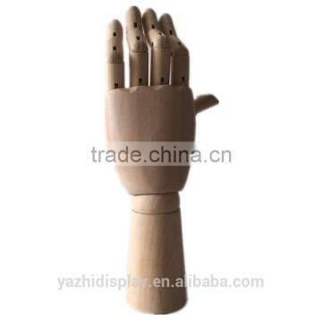 Jewelry display wooden mannequin hand for window display