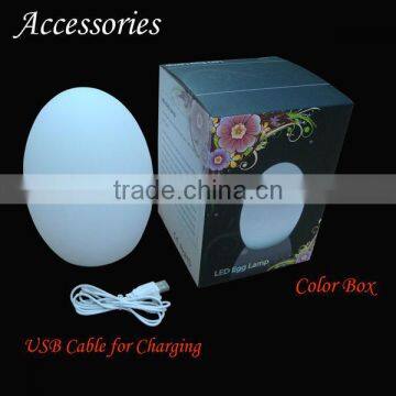 Egg Shaped Battery Operated Mini Coffee Table Lamp photo-3