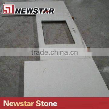 Newstar Pure White Quartz Stone Slabs Countertops photo-4
