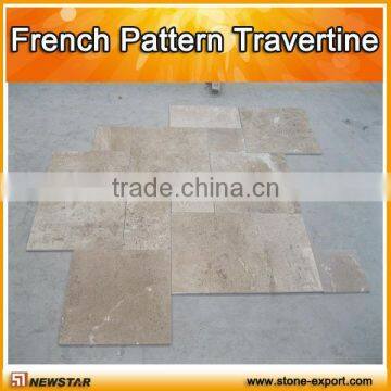 french pattern travertine tile