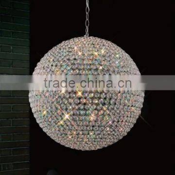 Crystal ball ceiling lamp, Round crystal ball pendant light