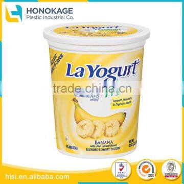 Wholesale Disposable Plastic Pp Yogurt Cup with Lid, 32oz Plastic Containers Packaging Suppliers